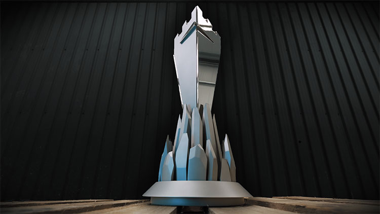 The UKLC League of Legends Trophy | Bespoke Design & Manufacturer by EFX